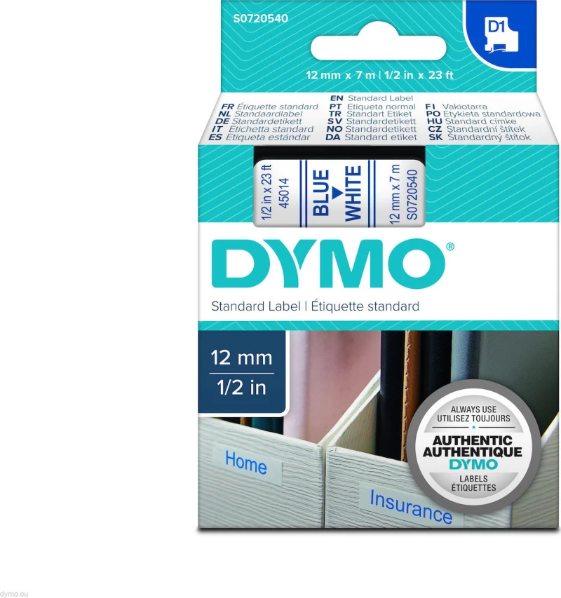 Dymo 45011 Ταινία Ετικετογράφου (7m x 12mm) S0720510 Διάφανο