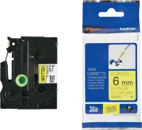 Brother TZE-FX611 Ταινία Ετικετογράφου (8m x 6mm) Κίτρινο
