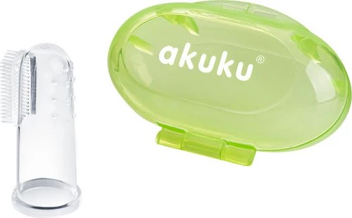 Akuku Finger Toothbrush Green