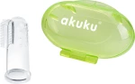 Akuku Finger Toothbrush Green
