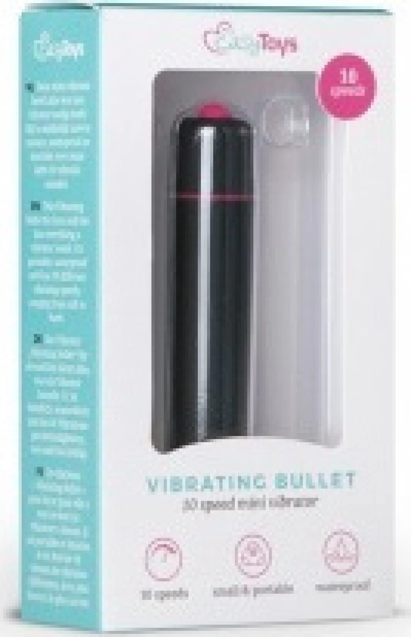 Easytoys Vibrating Bullet 9cm Black