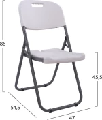 Καρεκλα Catering-Συνεδριου Πτυσσομενη New 47X54,5X86 Εκ.