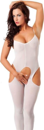 Rimba Open Catsuit White R1013