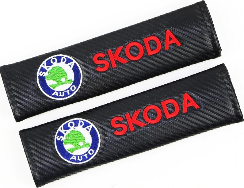 Μαξιλαράκια Ζώνης Carbon Skoda (2 ΤΕΜ)