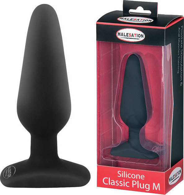 Malesation Silicone Classic Plug M Black 12,5cm