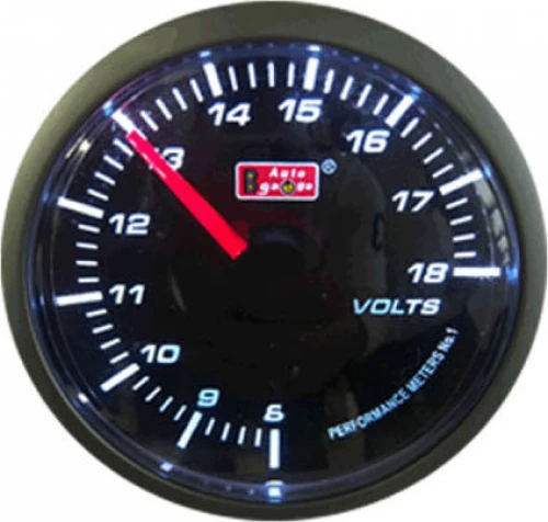 Βολτόμετρο Auto Gauge 60MM Smoke Gauge Series Super White