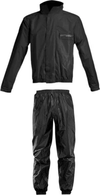 Acerbis Logo Rain Suit Μαύρο