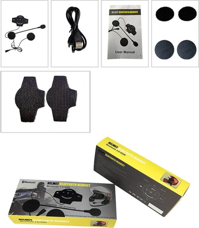 Andowl Bt10 Bluetooth Handsfree Headset Wireless For Motorcy (Oem)