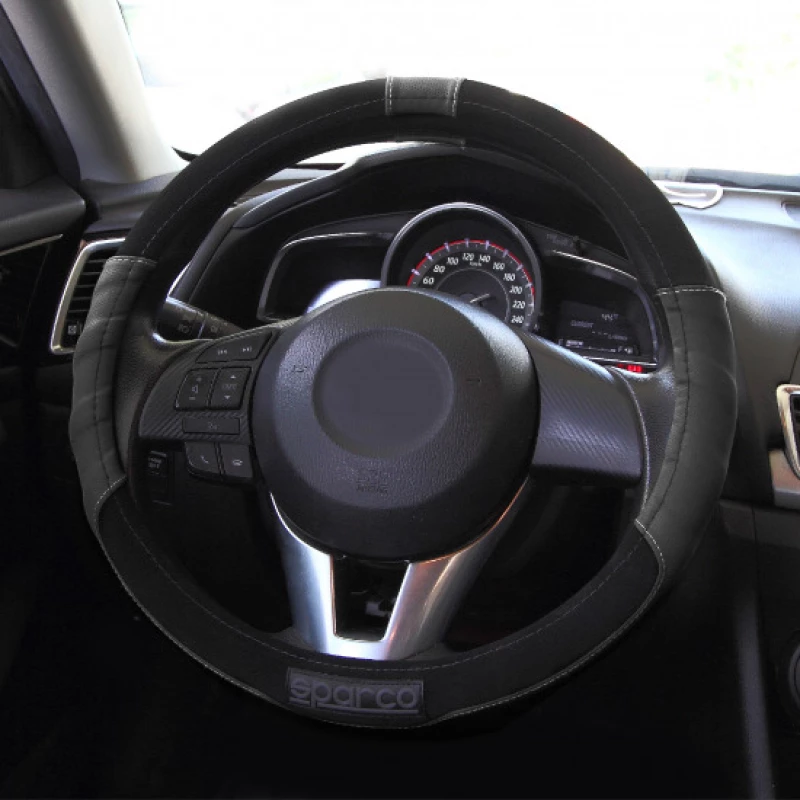 Sparco Steering Wheel Cover Black/Grey 37-38cm