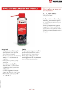 Wurth Προστατευτικό Καλωδίων από Τρωκτικά 250ml