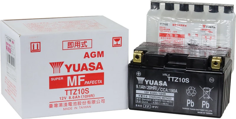Μπαταρία Yuasa Ttz10S 12V Mf Battery Capacity 20Hr 9.1 (Ah):En1 (Amps): 190Cca