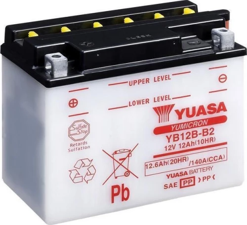Μπαταρία Μοτοσυκλετών Yuasa 12V 12Ah Yb12B-B2