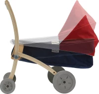 Plan Toys - Ξύλινο Καροτσάκι μωρού 3496