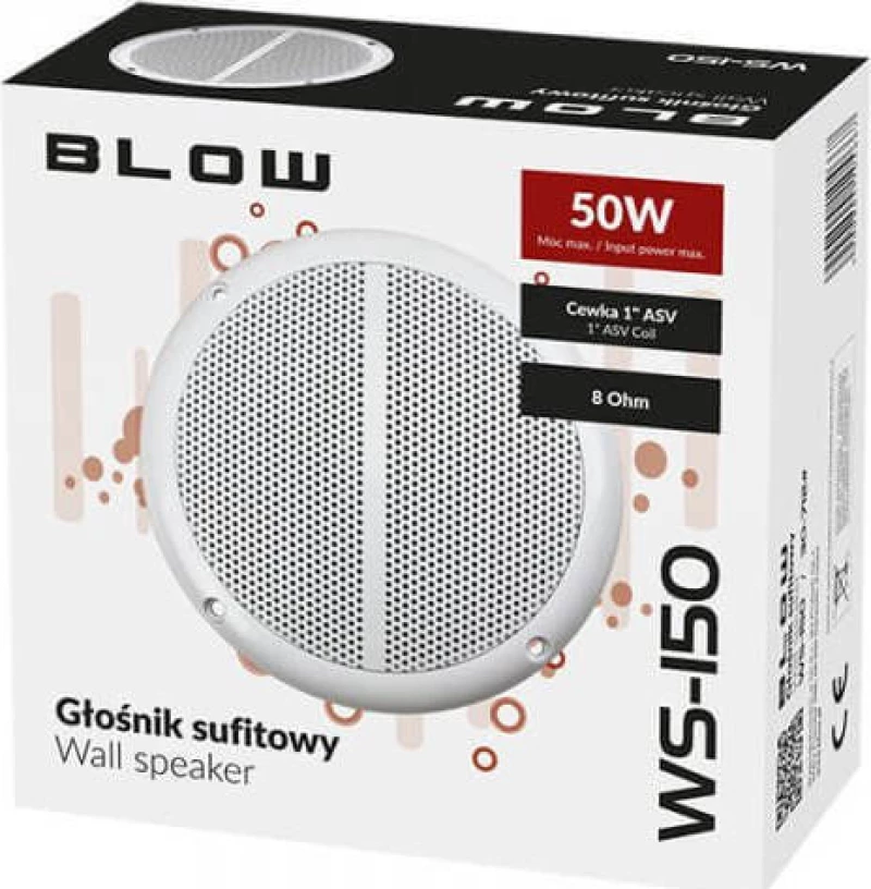 Blow WS-150 Αδιάβροχο Ηχείο Marine 5.25", Μέγιστη Ισχύ 50Watt (Τεμάχιο)