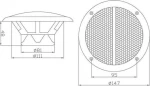 Blow WS-150 Αδιάβροχο Ηχείο Marine 5.25", Μέγιστη Ισχύ 50Watt (Τεμάχιο)