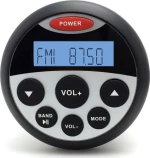 Hasda Mp3 Player 89Mm - 12V - 4X25W Με Ραδιοφωνο/Usb/Bluetooth (Αδιαβροχο/Στρογγυλο/Μαυρο)