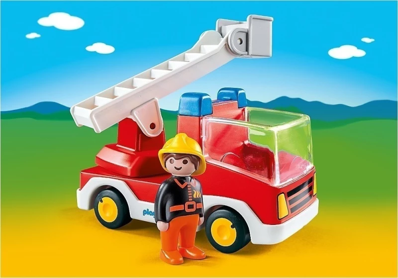 Playmobil Πυροσβέστης με κλιμακοφόρο όχημα (6967)