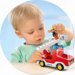 Playmobil Πυροσβέστης με κλιμακοφόρο όχημα (6967)