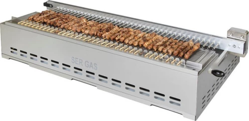 Ser Gas (Sk40) Σουβλακιέρα Κάρβουνου Με Αυτόματη Περιστροφή Θέσεων