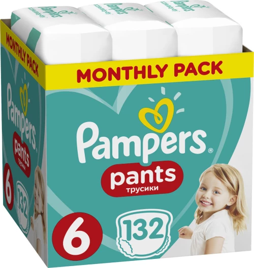 Pampers Pants Νο 6 (15+kg) 132τμχ