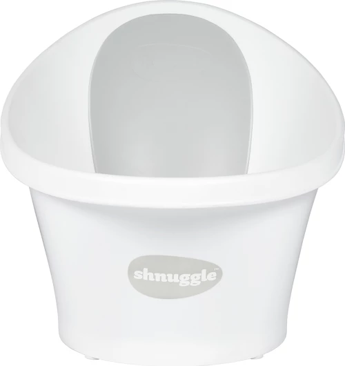 Shnuggle Μπανάκι με Τάπα σε Μικρό Συμπαγές Μέγεθος Λευκό SBP-WGY-EUR