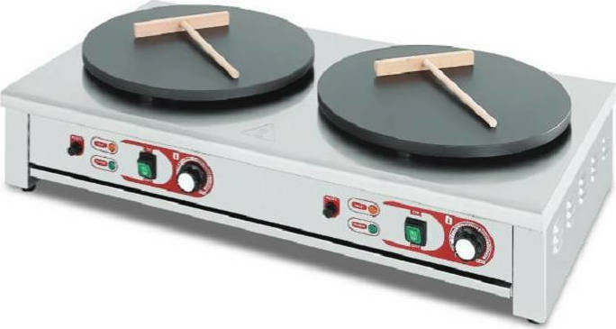 Κρεπιέρα ηλεκτρική διπλή 2xØ40cm 890*490*225mm Dynamic EC-2