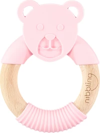 Nibbling Ted Bear Pink 3+ μηνών