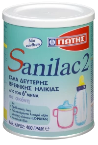 Γιώτης Γάλα σε Σκόνη Sanilac 2 6m+ 400gr