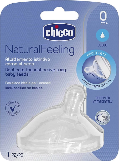 Chicco Natural Feeling Αργής Ροής 0m+