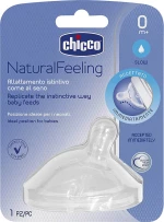 Chicco Natural Feeling Αργής Ροής 0m+