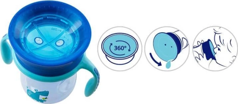 Chicco Perfect Cup 12m+ Blue 200ml