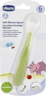 Chicco Κουτάλι Σιλικόνης Soft Πράσινο 6m+