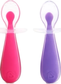 Munchkin Gentle Silicone Spoons Pink/Purple 2τμχ