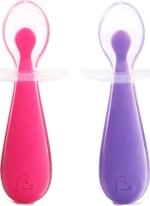 Munchkin Gentle Silicone Spoons Pink/Purple 2τμχ