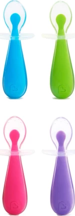 Munchkin Gentle Silicone Spoons Pink/Purple 2τμχ