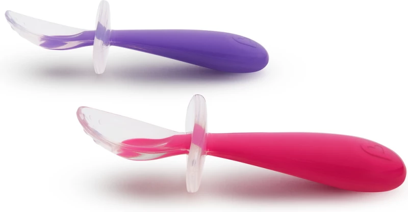 Munchkin Gentle Silicone Spoons Pink/Purple 2τμχ