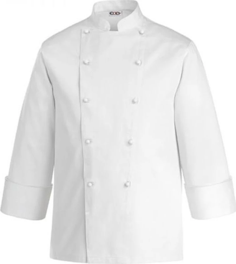 Egochef Σακάκι Σεφ με Μακρύ Μανίκι White