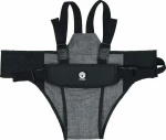 Dooky Travel Chair Black Grey Melange