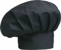 Σκούφος σεφ μαύρο συνθετικό Black