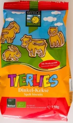Bohlsener Mühle Μπισκοτάκια Ντίνκελ Ζωάκια 150gr