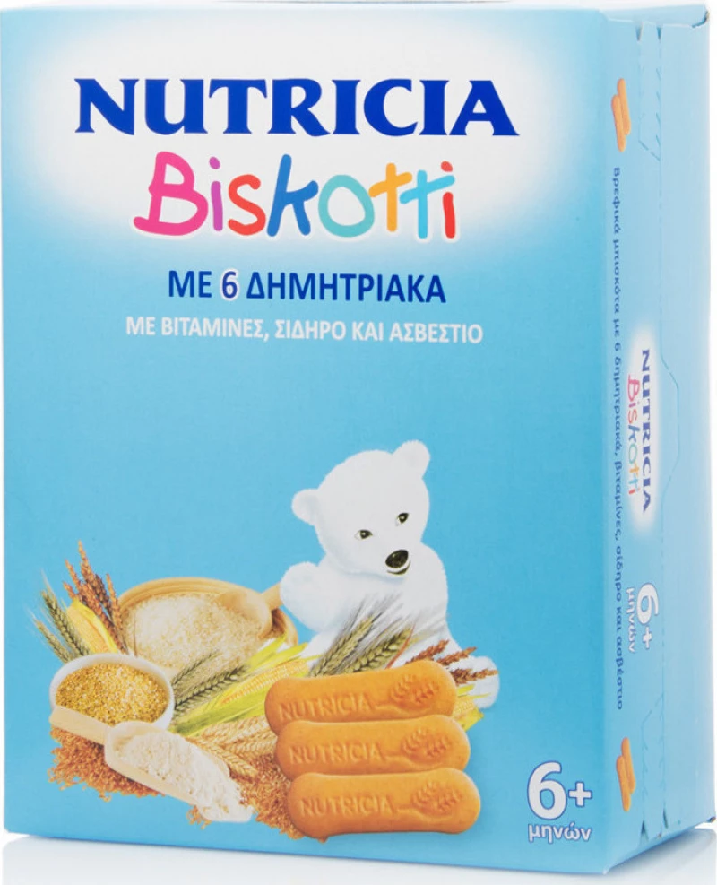 Nutricia Biskotti με 6 Δημητριακά 180gr