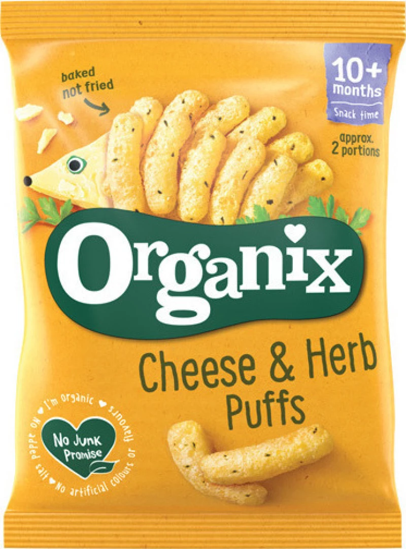 Organix Σνακ Καλαμποκιού με Τυρί & Μυρωδικά 15gr