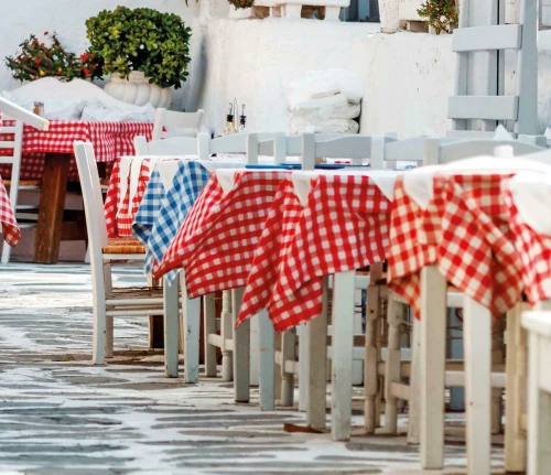 Beauty Home Τραπεζομάντηλο Checks Art Ε8015 Καρό Μπλε 145x180cm (1τμχ)