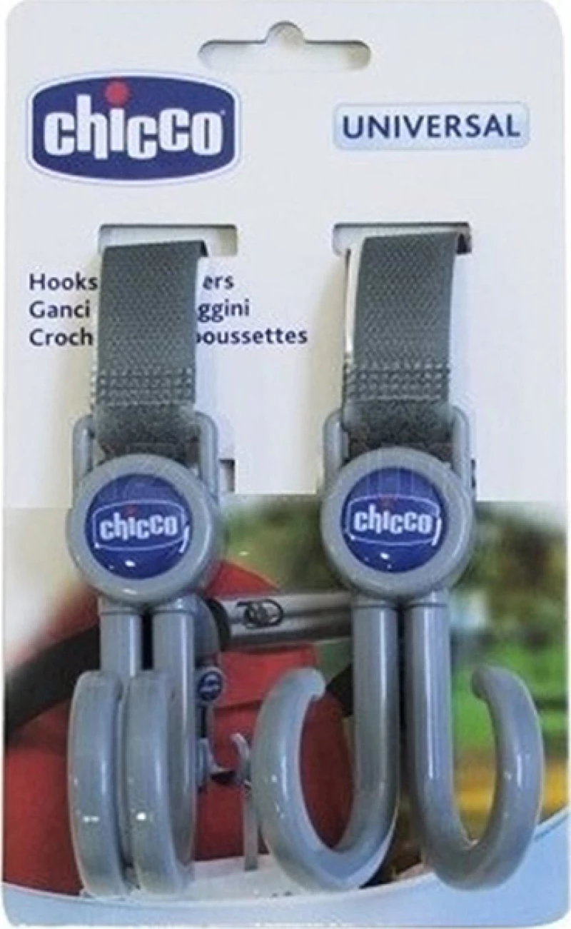 Chicco Γάντζοι Καροτσιού Universal 2 Packs