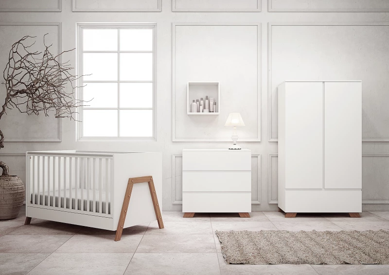 Casababy Oslo White & Walnut
