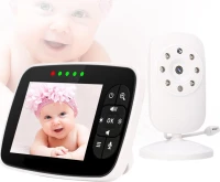 Baby Monitor 3.5″ Lcd Με Αισθητήρα Ir, Θερμοκρασίας, Νυχτερινή Λήψη & Ενδοεπικοινωνία Sm-35