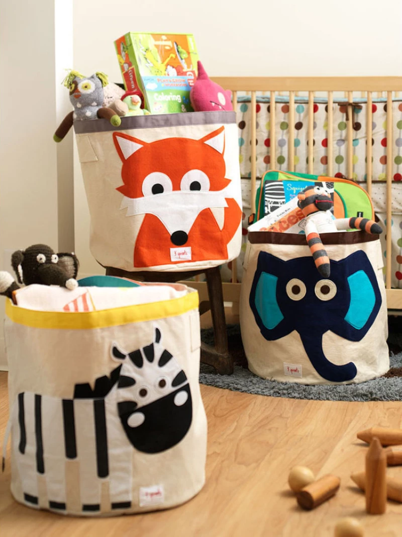 3 Sprouts Storage Bin Zebra