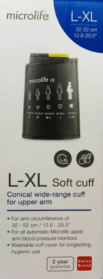 Microlife Περιχειρίδα Μπράτσου Μαύρη L-XL