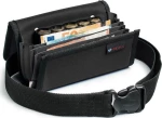 IdealPress Black Oxford Τσαντάκι Μέσης Σερβιτόρου με Μαγνητικό Κούμπωμα 5 Θέσεων