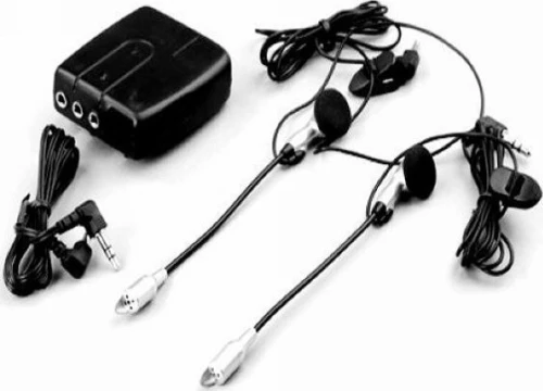 Handsfree Σύστημα Ενδοεπικοινωνίας Μηχανής Ενσύρματο για 2 Κράνη OEM-256